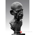 Bronze head sculpture Gandihi statue